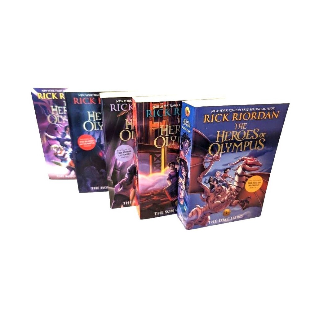 The Heroes of Olympus Complete Series 5 Paperback Book Set New